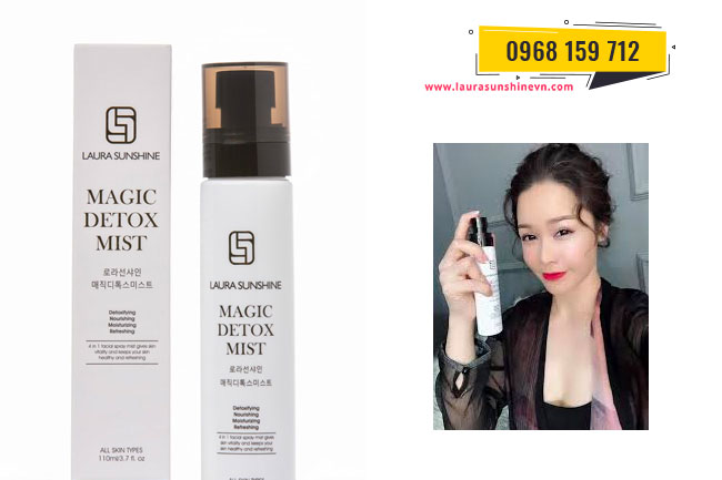 Xịt thải độc da Laura Sunshine - Magic Detox Mist