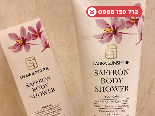 Sữa tắm nhuỵ hoa nghệ tây Laura Sunshine - Saffron Body Shower