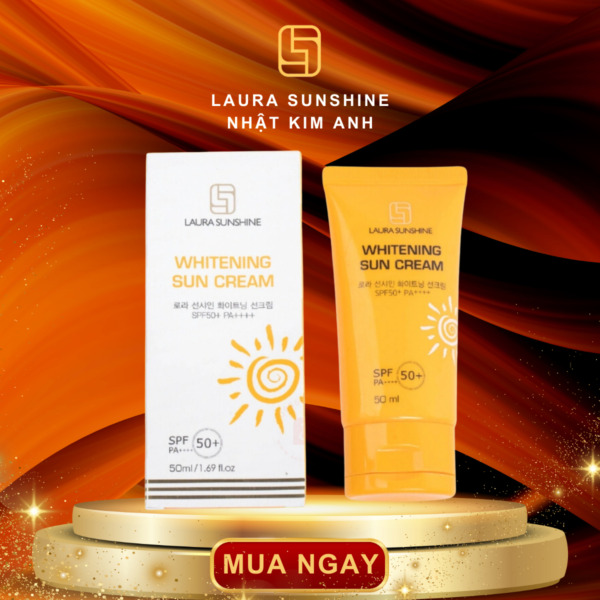 LAURA SUNSHINE WHITENING SUN CREAM SPF50+ PA++++ (KEM CHỐNG NẮNG MẶT)