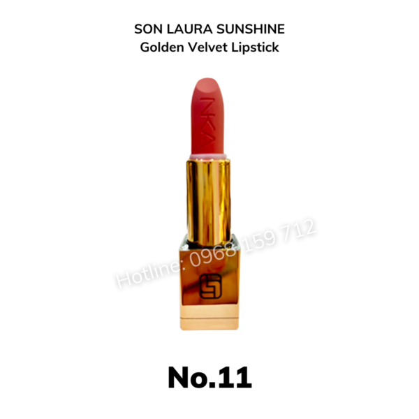 SON LAURA SUNSHINE Golden Velvet Lipstick - Màu số 11