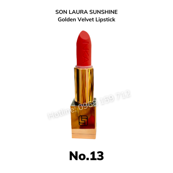 SON LAURA SUNSHINE Golden Velvet Lipstick - Màu số 13