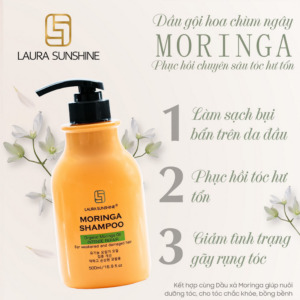 Dầu gội Hoa Chùm Ngây Laura Sunshine - Moringa Shampoo (Chai 500ml)