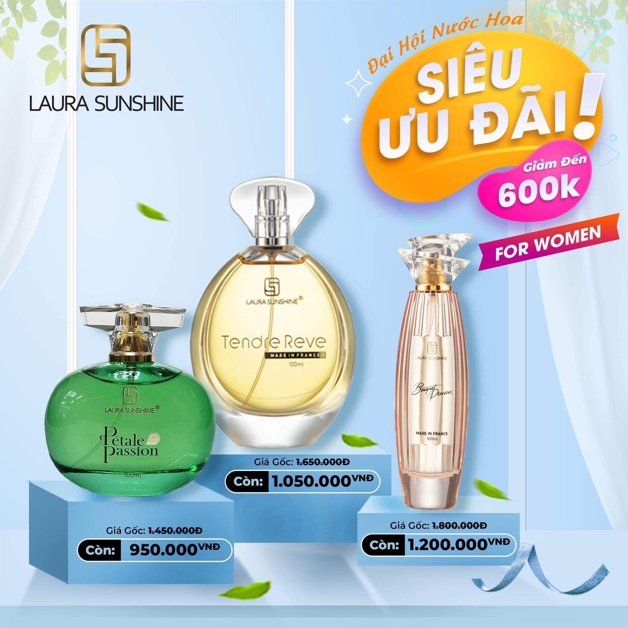 ĐẠI HỘI NƯỚC HOA - LAURA PARIS GIÁ SIÊU ƯU ĐÃI2