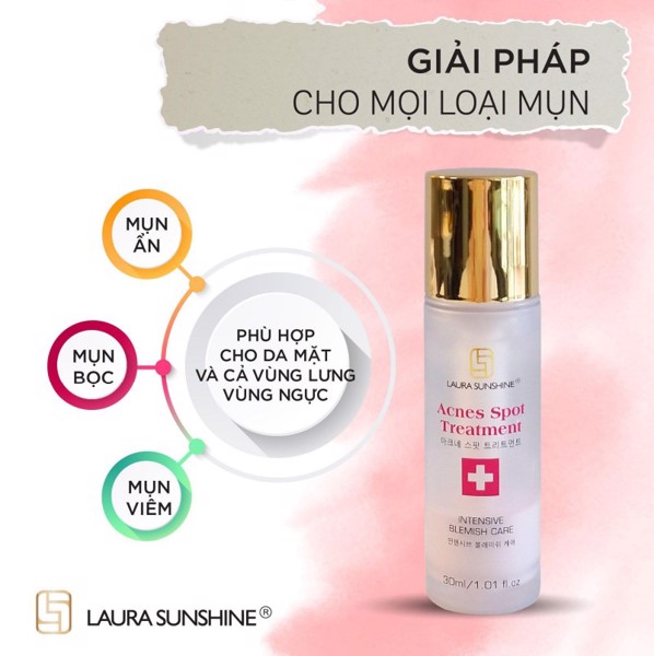 Dung dịch chấm mụn giảm sưng viêm Laura Sunshine Acnes Spot Treatment có tốt không 1