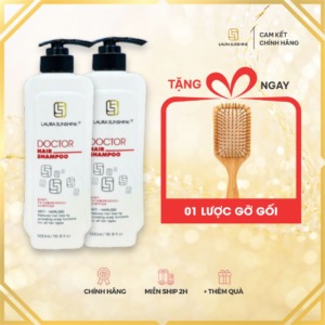 2 chai dầu gội doctor laura tặng lược gỡ rối