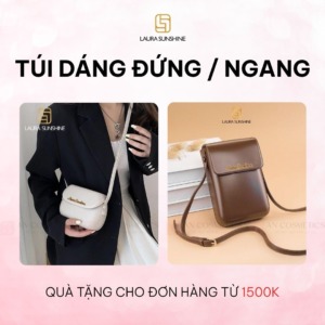 Túi Đeo Chéo Thời Trang Da PU Nữ Dáng Đứng/Dáng Ngang
