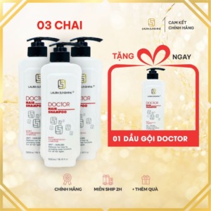 3 chai dầu gội doctor laura sunshine nhật kim anh