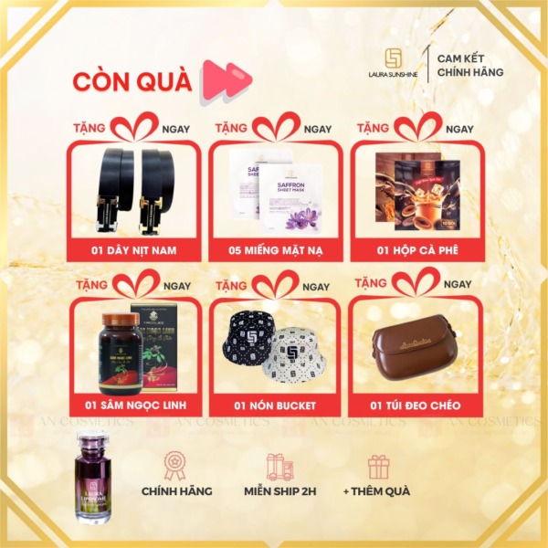 serum tinh chất saffron laura sunshine nhật kim anh 2