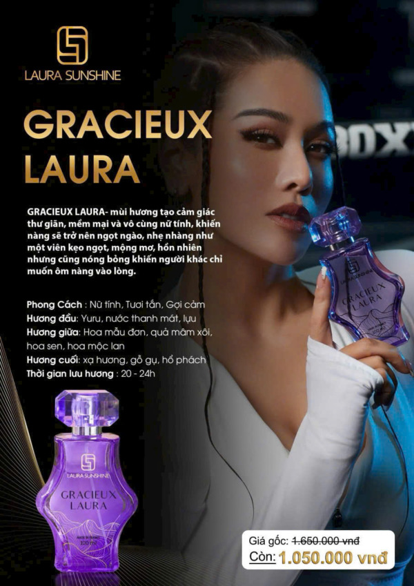 Nước Hoa Nữ 6 GRACIEUX LAURA Nhật Kim Anh 100ml (1)