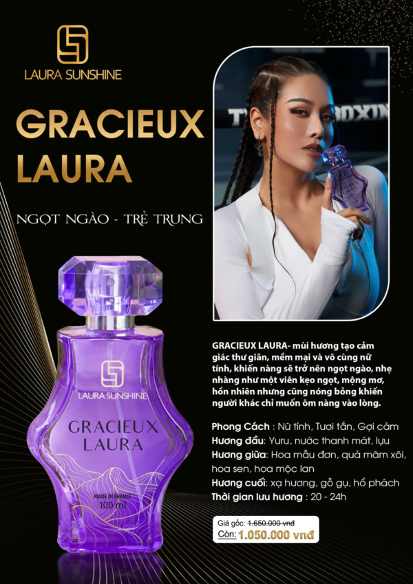 Nước Hoa Nữ 6 GRACIEUX LAURA Nhật Kim Anh 100ml (2)