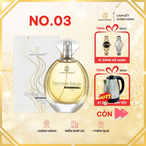 Nước hoa Tendre Laura Paris số 3 Nhật Kim Anh