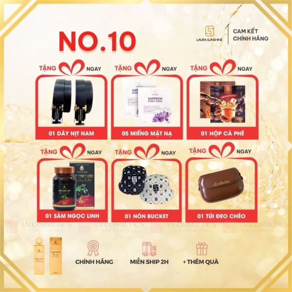 nước hoa số 10 mẫu mới laura paris nhật kim anh 12