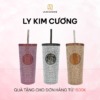 Ly Kim Cương Giữ Nhiệt Laura Coffee ~600ml