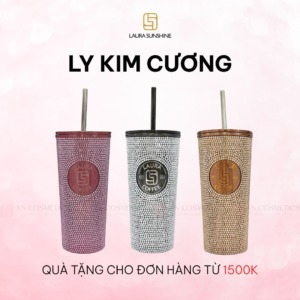 Ly Kim Cương Giữ Nhiệt Laura Coffee ~600ml