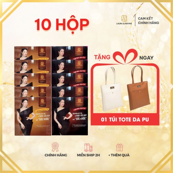 10 hộp cafe laura tặng túi tote