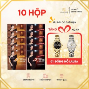 10 hộp cafe tặng đồng hồ laura