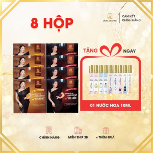 8 hộp laura coffee tặng 1 chai nước hoa chiết 10ml laura