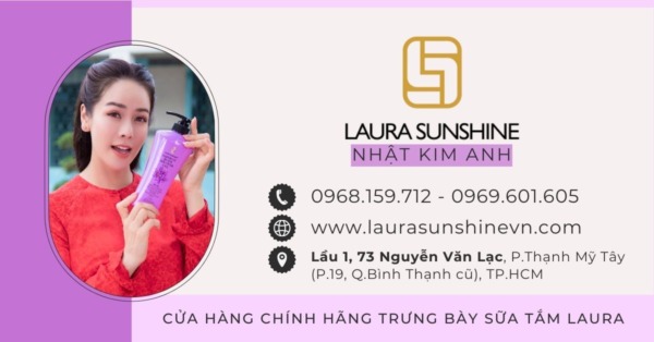 địa chỉ mua sữa tắm nhụy hoa nghệ tây laura sunshine nhật kim anh