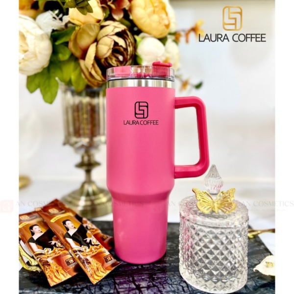 ly giữ nhiệt laura coffee siêu to có quai 1000ml 2