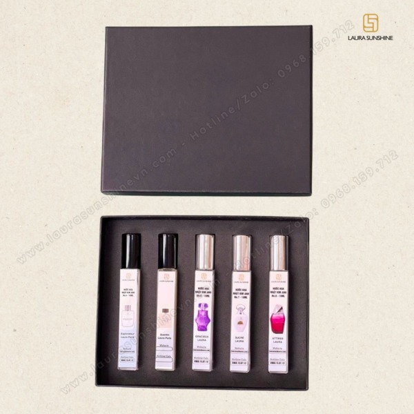 set 5 nước hoa chiết 10ml laura paris - số 4 5 6 7 83