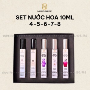 set 5 nước hoa chiết 10ml laura paris - số 4 5 6 7 84