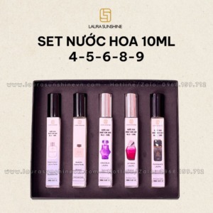 set 5 nước hoa chiết 10ml laura paris - số 4 5 6 8 9 3