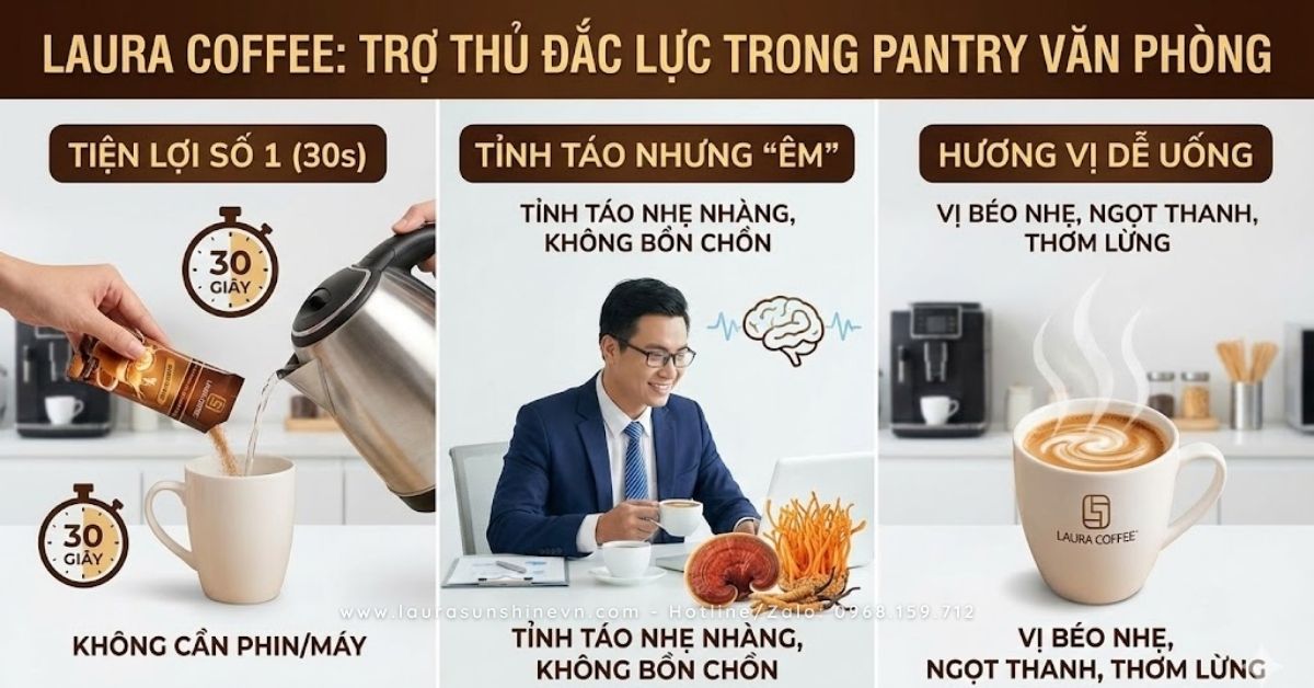 Tỉnh Táo Làm Việc Cả Ngày Cho Dân Văn Phòng Với Laura Coffee (3)