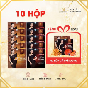 10 hộp laura coffee tặng 2 hộp laura coffee