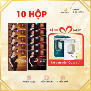 10 hộp laura coffee tặng ấm đun siêu tốc thuỷ tinh 2300ml