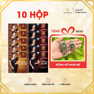 10 hộp laura coffee tặng đồng hồ laura