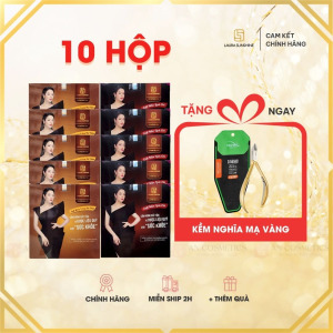 10 hộp laura coffee tặng kềm nghĩa mạ vàng