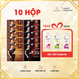 10 hộp laura coffee tặng sữa tắm hazeline
