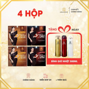 4 hộp laura coffee tặng bình giữ nhiệt laura 500ml