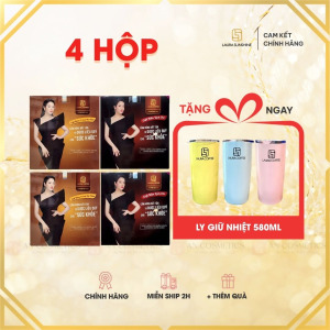 4 hộp laura coffee tặng ly giữ nhiệt laura 580ml