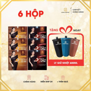 6 hộp laura coffee tặng ly giữ nhiệt 600ml