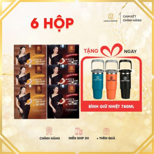 6 hộp laura coffee tặng ly giữ nhiệt 780ml