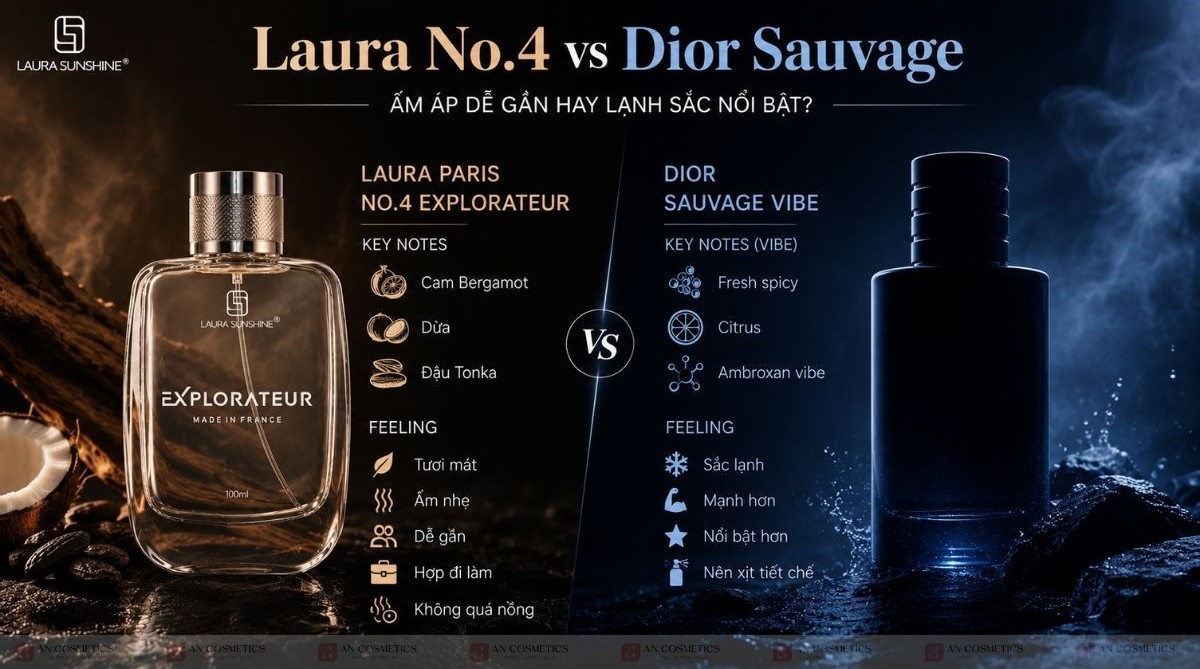 Laura Paris No.4 Explorateur có giống Dior Sauvage không - Laura Paris No.4 Explorateur có giống Dior Sauvage không (2)